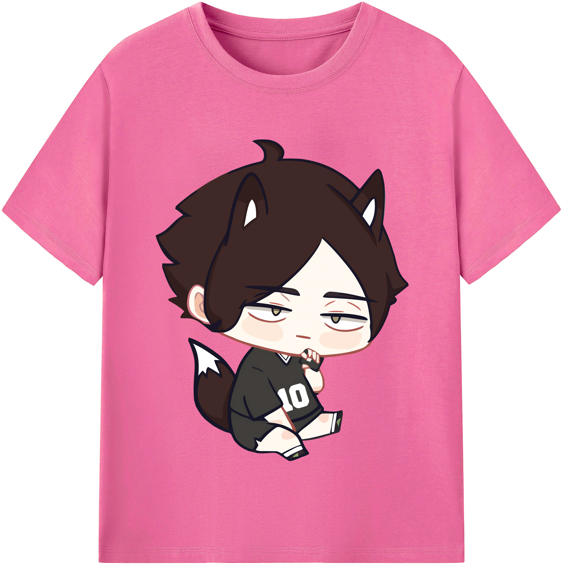 （画像用） ハイキュー!! Haikyu!! レディースカジュアルプリントTシャツ（綿100％）